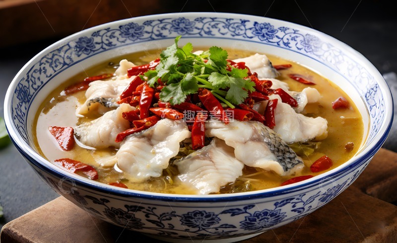 高清大图下载【趣麦麦图】水煮鱼酸菜鱼