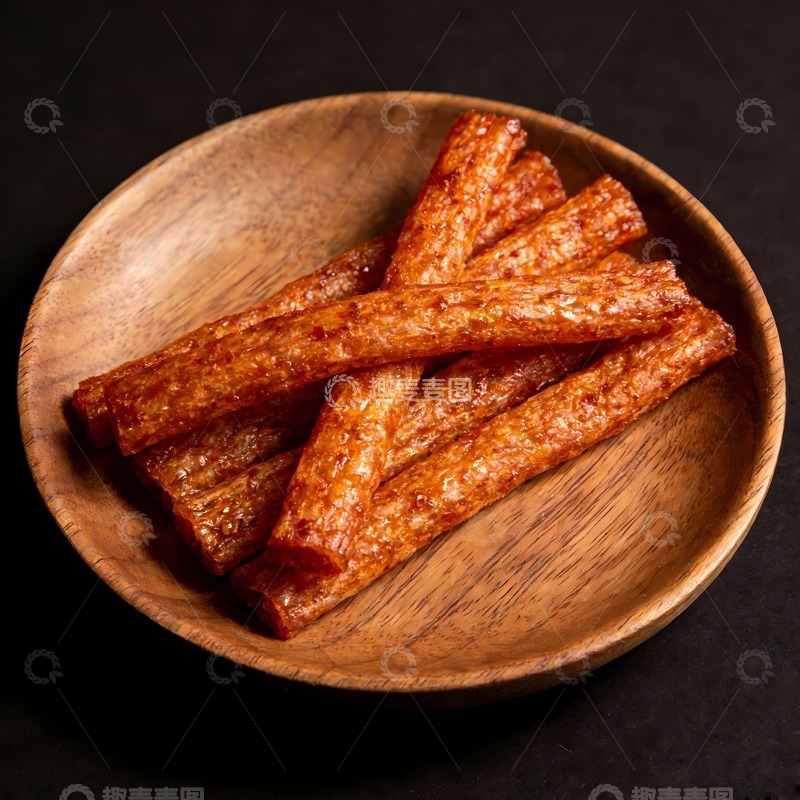 高清大图下载【趣麦麦图】美味手工辣条