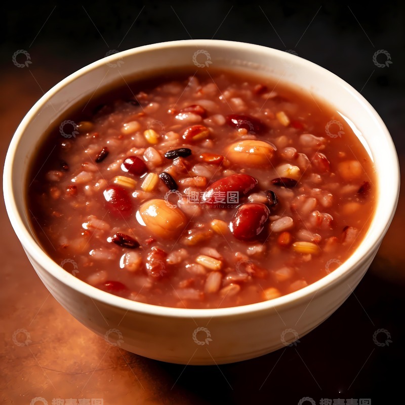 高清大图下载【趣麦麦图】早餐八宝粥图片