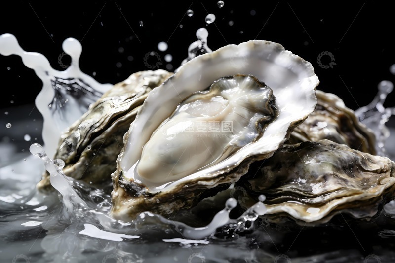 高清大图下载【趣麦麦图】新鲜生蚝 摄影