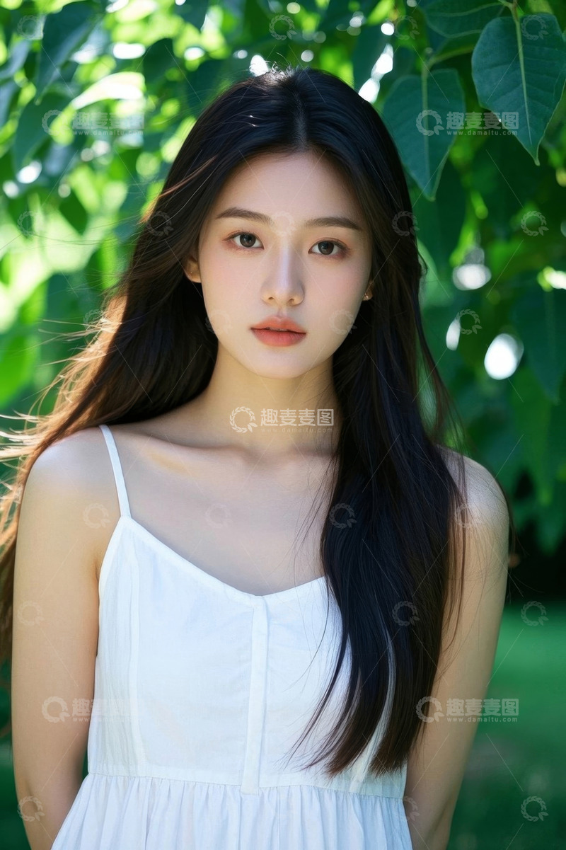 高清大图下载【趣麦麦图】阳光下清纯女孩写真