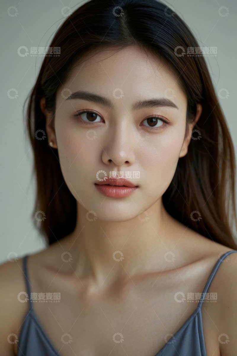 高清大图下载【趣麦麦图】亚洲女性肖像淡妆写真