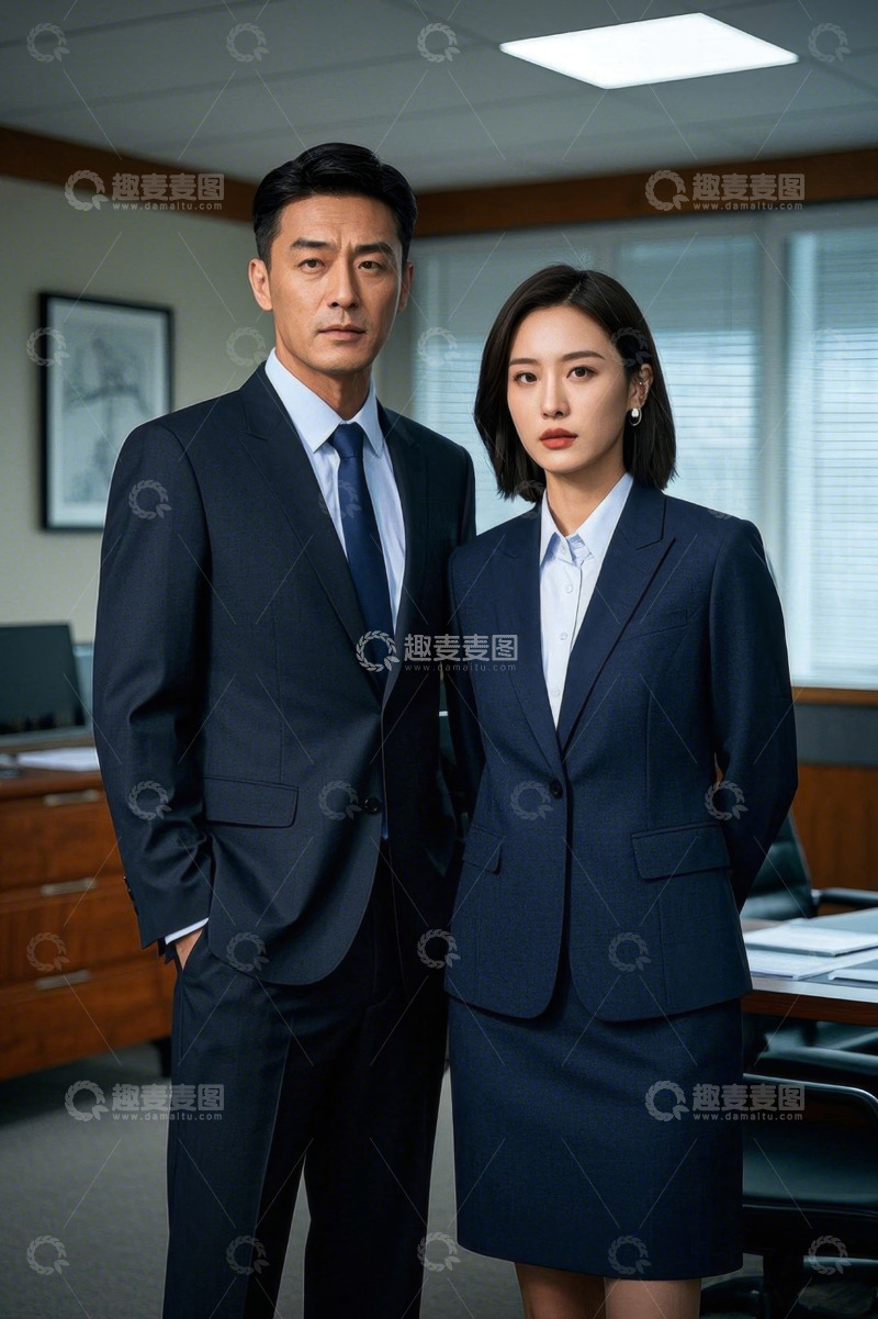高清大图下载【趣麦麦图】职场精英男女合照商务写真