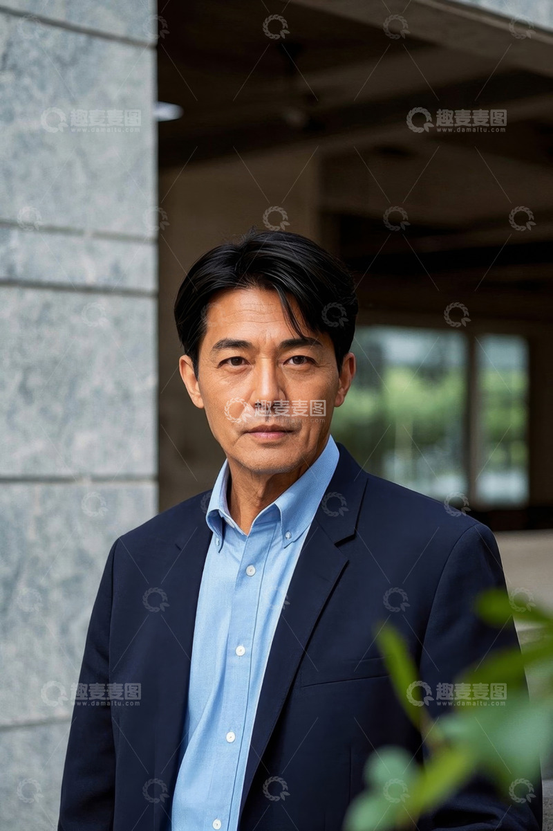 高清大图下载【趣麦麦图】中年男子商务西装照,,沉稳自信