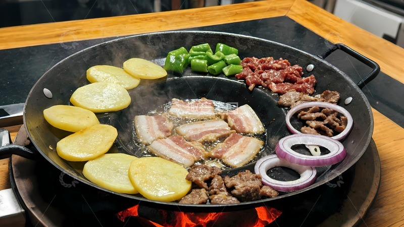 高清大图下载【趣麦麦图】水城烙锅活油烙锅