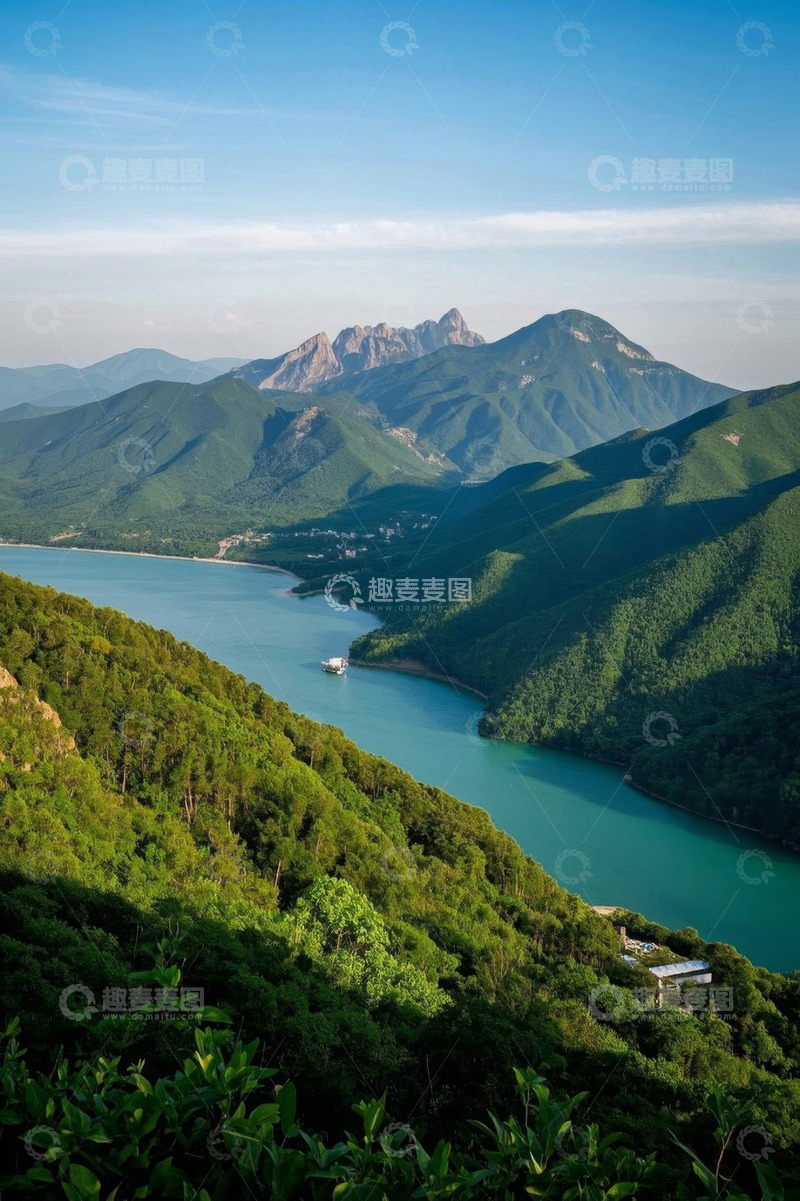 高清大图下载【趣麦麦图】青山绿水间的山水风光