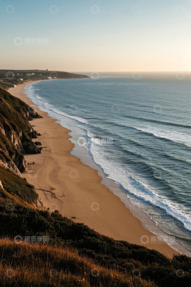 高清大图下载【趣麦麦图】海岸沙滩与海浪自然景观