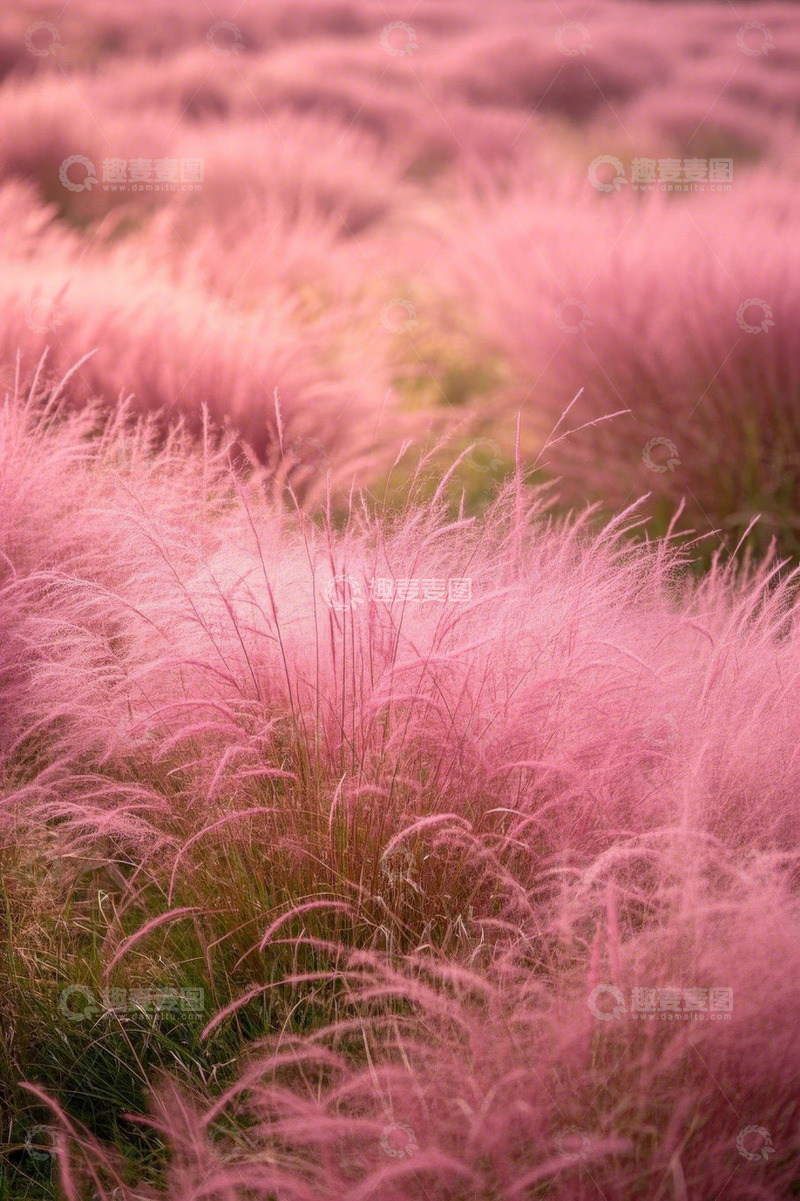 高清大图下载【趣麦麦图】粉黛乱子草自然景观