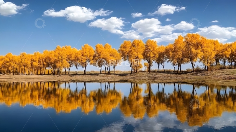 高清大图下载【趣麦麦图】秋景倒影山水风光