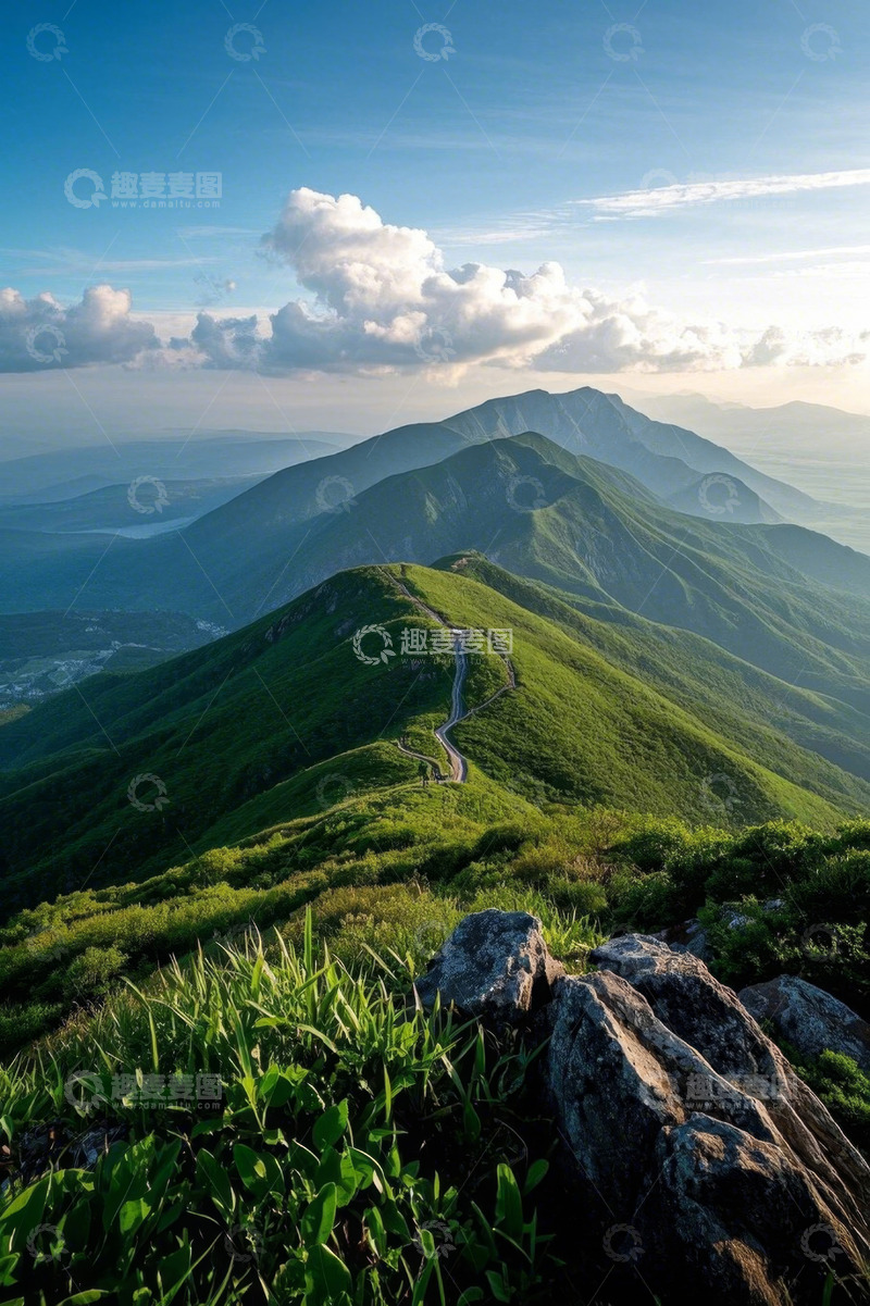 高清大图下载【趣麦麦图】山间公路自然风光