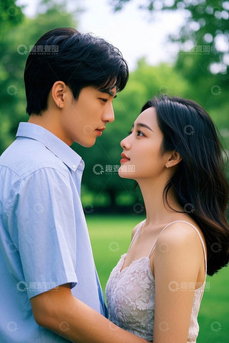 高清大图下载【趣麦麦图】甜蜜情侣户外浪漫写真