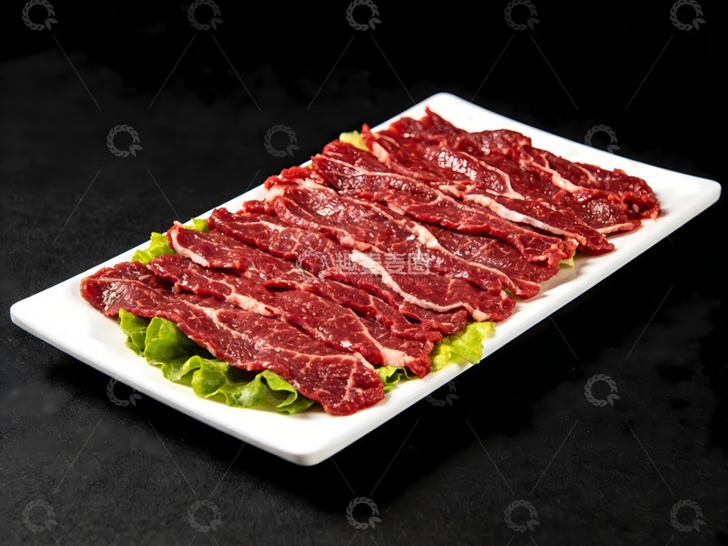高清大图下载【趣麦麦图】一盘牛肉火锅
