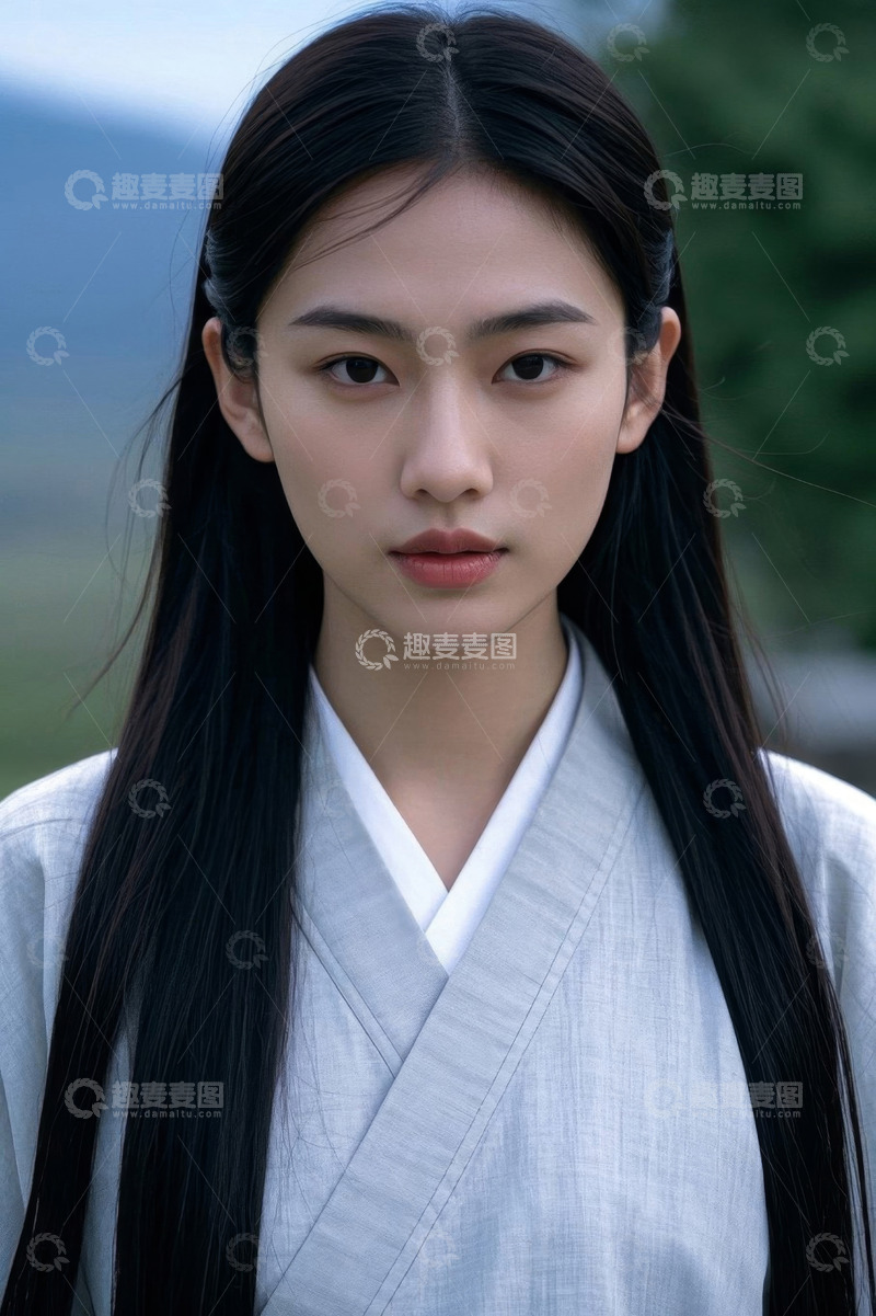 高清大图下载【趣麦麦图】古装女子侧颜照气质优雅