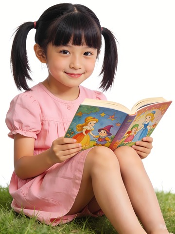 阅读读书的学生