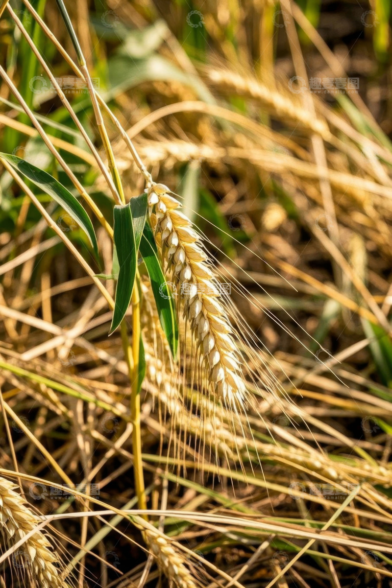 高清大图下载【趣麦麦图】田间成熟的小麦特写
