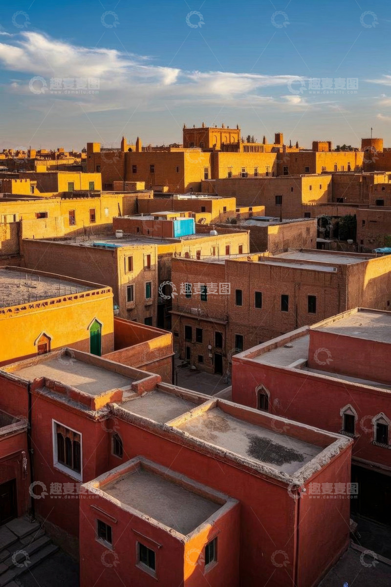 高清大图下载【趣麦麦图】传统建筑屋顶全景