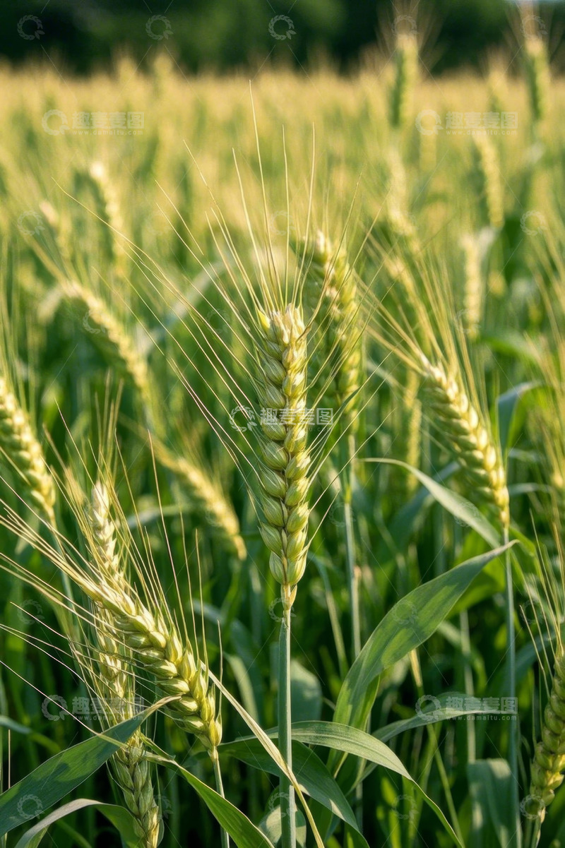 高清大图下载【趣麦麦图】田野中的成熟小麦特写