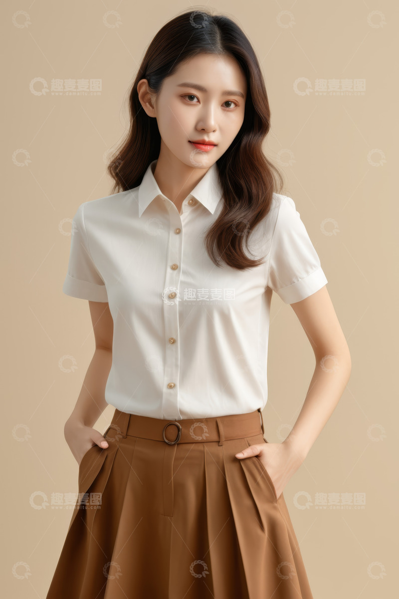 高清大图下载【趣麦麦图】职业装女性半身照