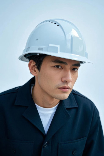 戴安全帽男性工作肖像