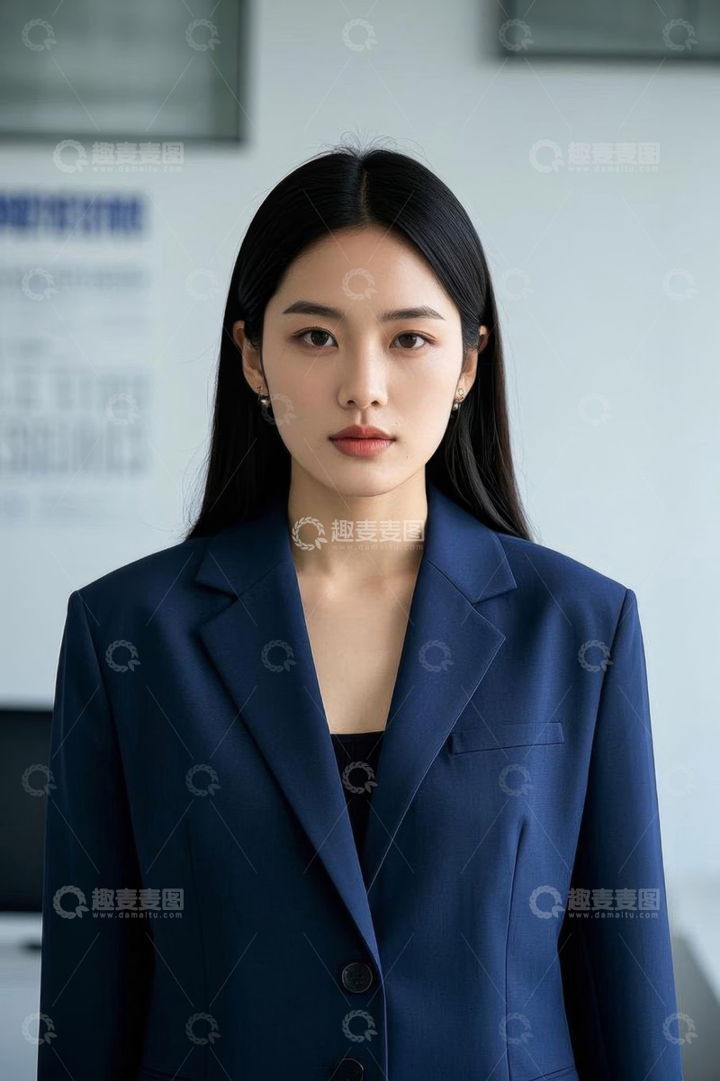 高清大图下载【趣麦麦图】商务女性职业形象特写