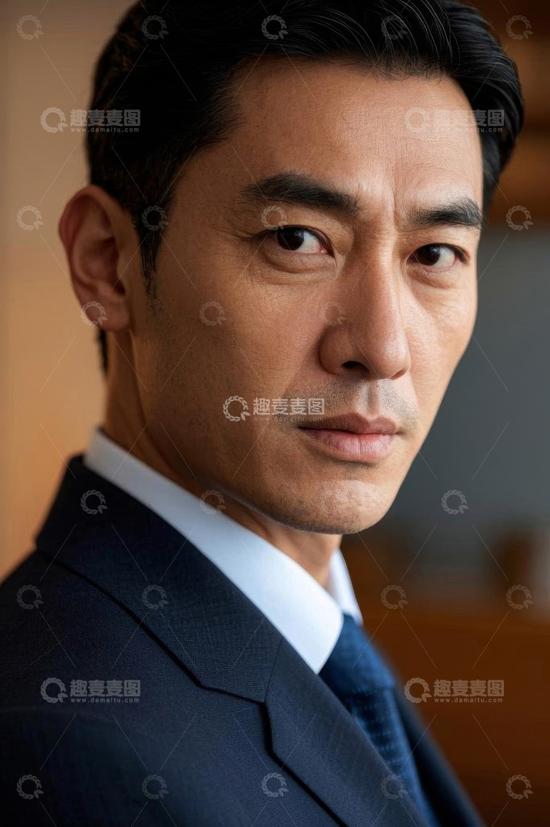 高清大图下载【趣麦麦图】亚洲商务男士职业肖像