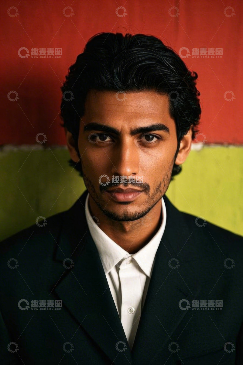 高清大图下载【趣麦麦图】穿着西装的男子肖像