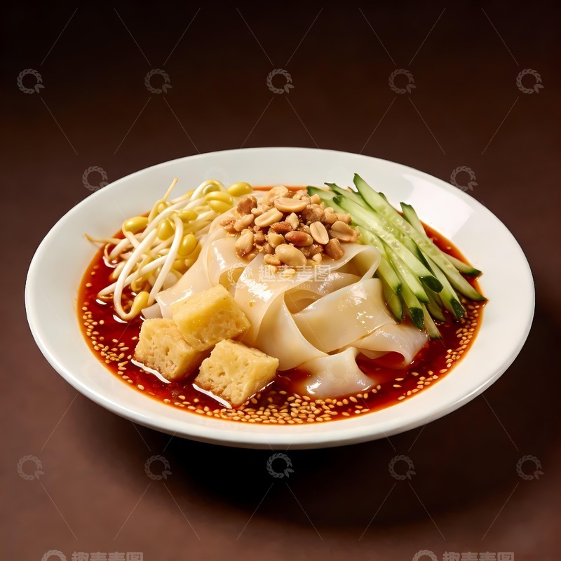 高清大图下载【趣麦麦图】美味的凉皮图片