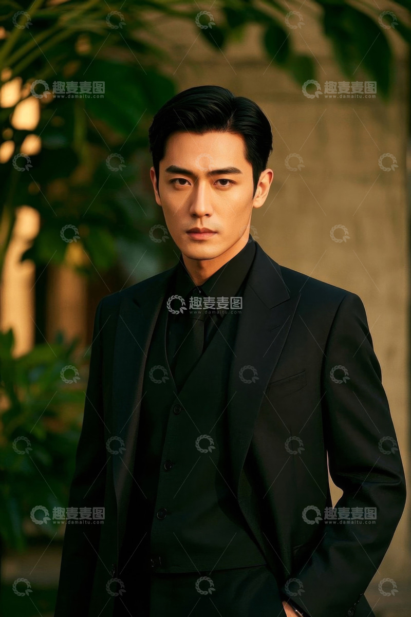 高清大图下载【趣麦麦图】身着西装的男士肖像