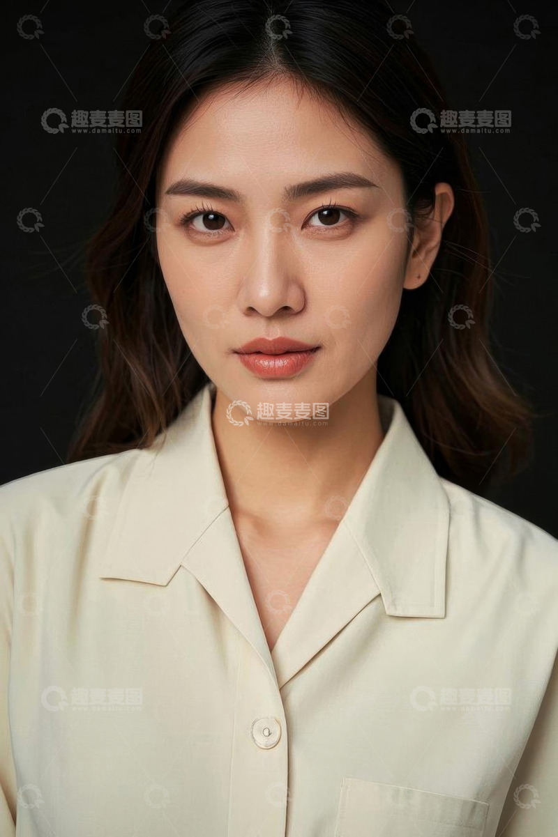 高清大图下载【趣麦麦图】女性职业装正面肖像