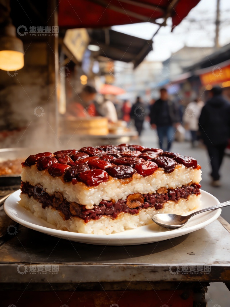 高清大图下载【趣麦麦图】陕西小吃甑糕