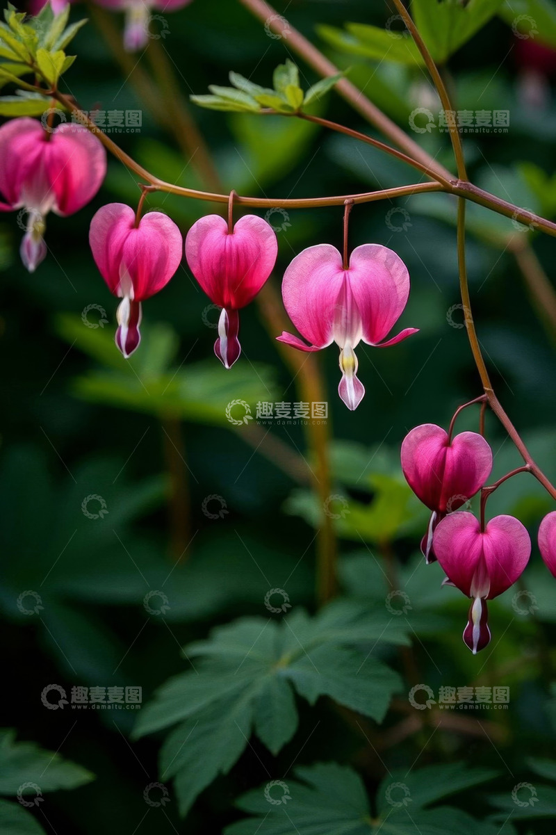 高清大图下载【趣麦麦图】荷包牡丹特写