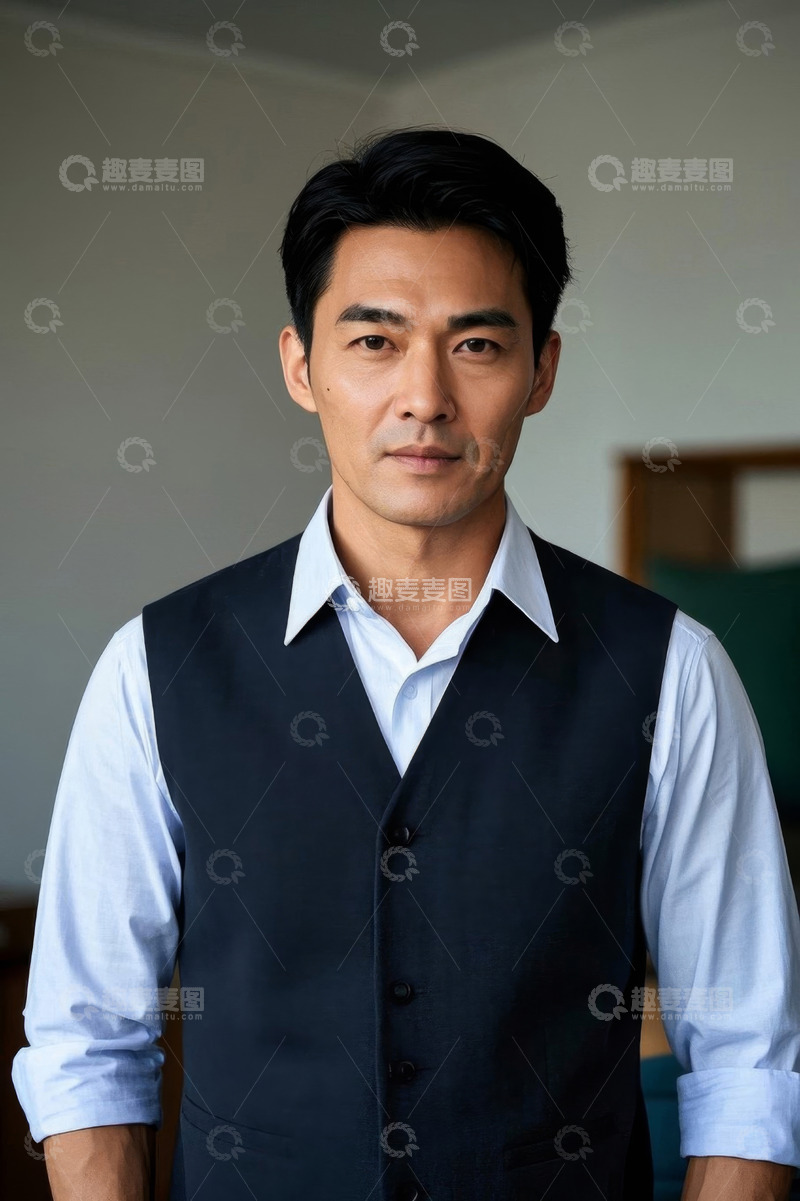 高清大图下载【趣麦麦图】穿着正装的男士半身像
