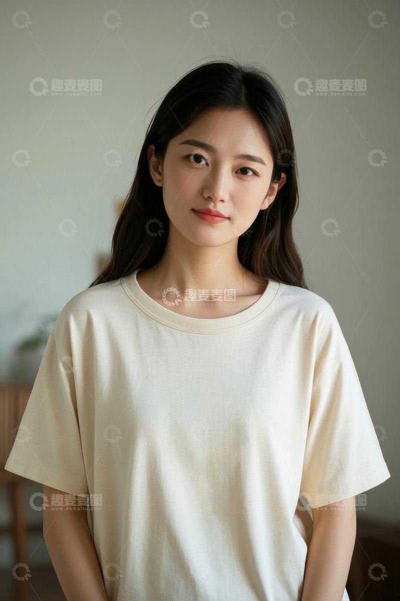 高清大图下载【趣麦麦图】亚洲女性半身肖像