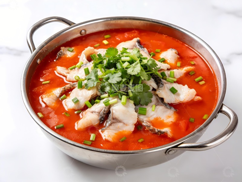 高清大图下载【趣麦麦图】一锅美味番茄鱼