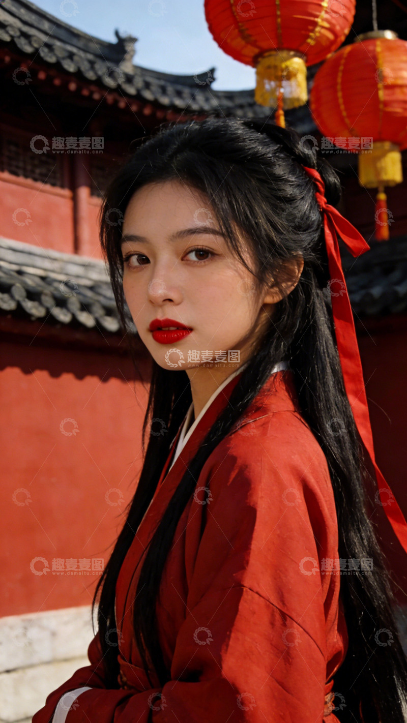 高清大图下载【趣麦麦图】古风汉服美女摄影图片