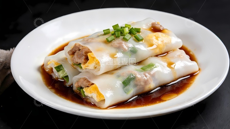 高清大图下载【趣麦麦图】广式肠粉图片