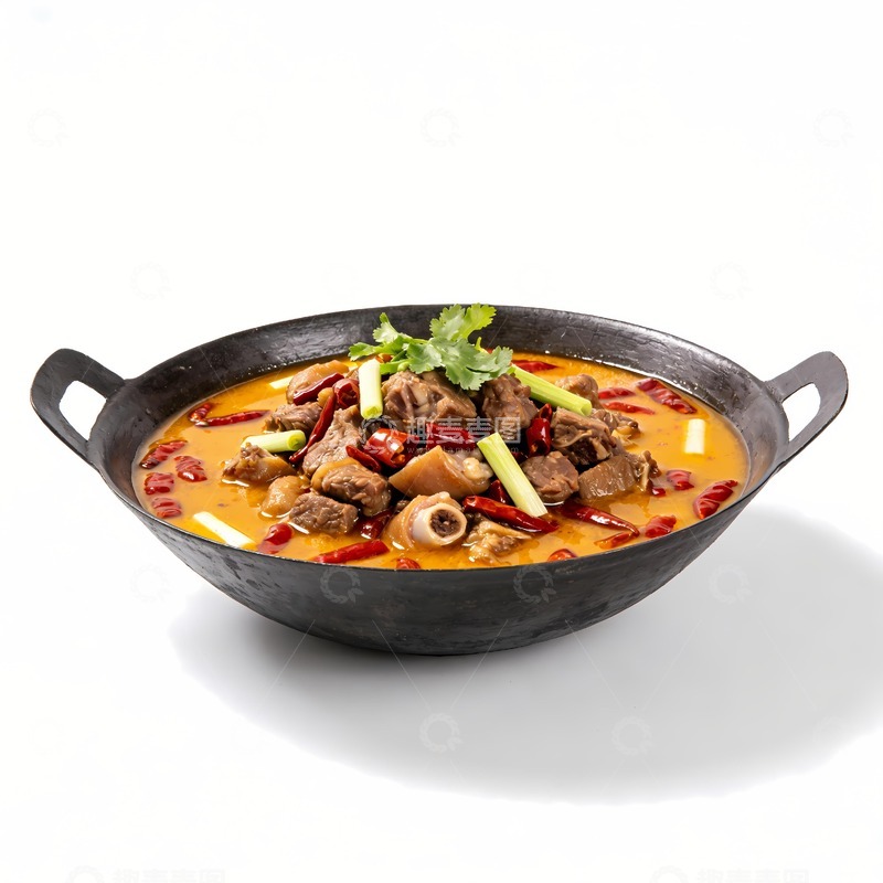 高清大图下载【趣麦麦图】香辣狗肉火锅