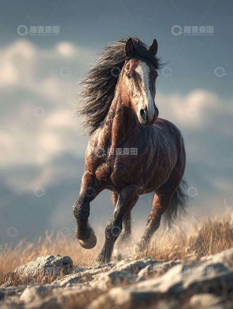 高清大图下载【趣麦麦图】嘶风  踏燕  荒原  