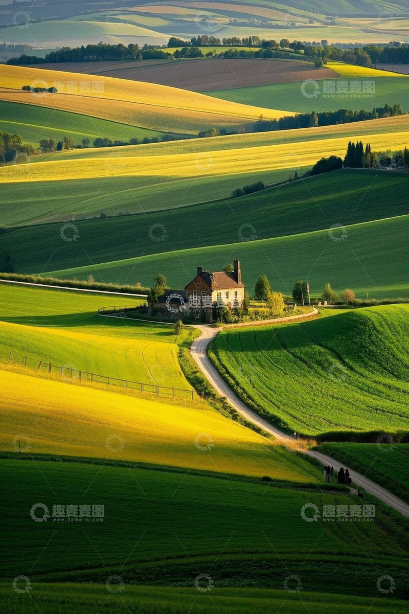 高清大图下载【趣麦麦图】田园乡村风景及农舍景观