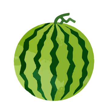 卡通西瓜插图矢量素材