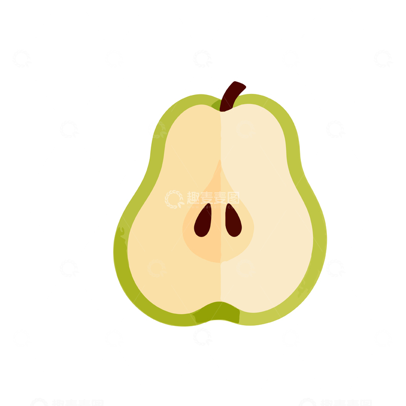 源文件下载【趣麦麦图】卡通风梨子插画设计元素