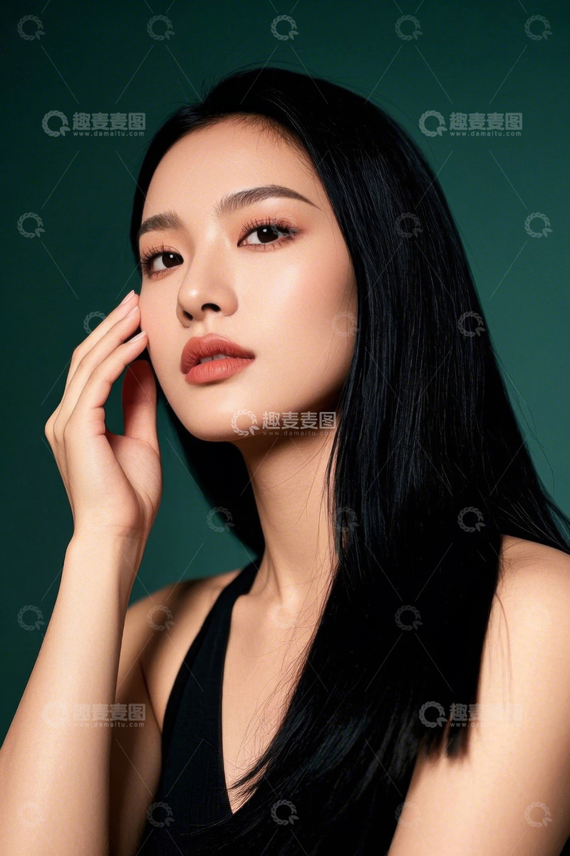 高清大图下载【趣麦麦图】亚洲女性美容护肤肖像