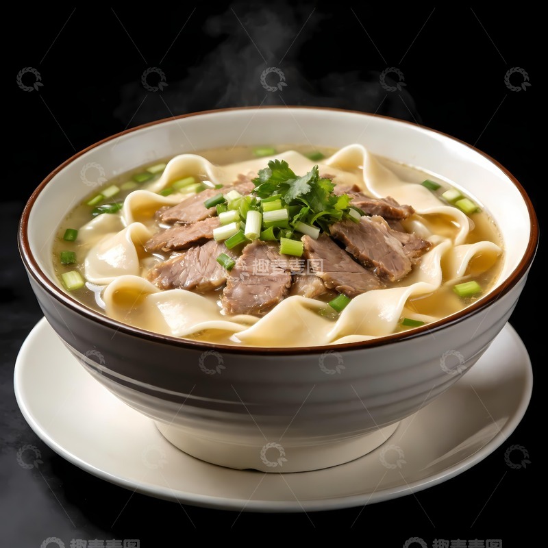高清大图下载【趣麦麦图】一碗羊肉烩面图片