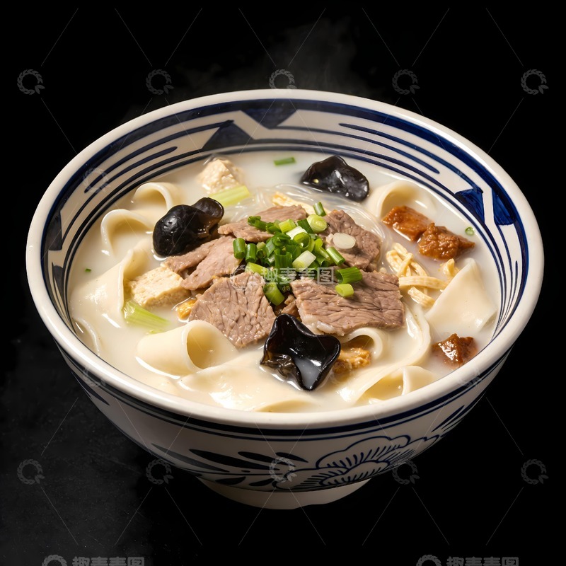 高清大图下载【趣麦麦图】牛肉烩面图片
