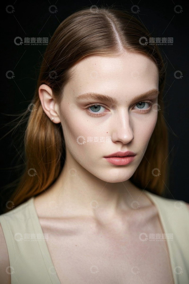 高清大图下载【趣麦麦图】女性面部特写