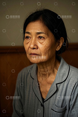 老年女性居家肖像