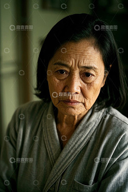 老年女性居家肖像