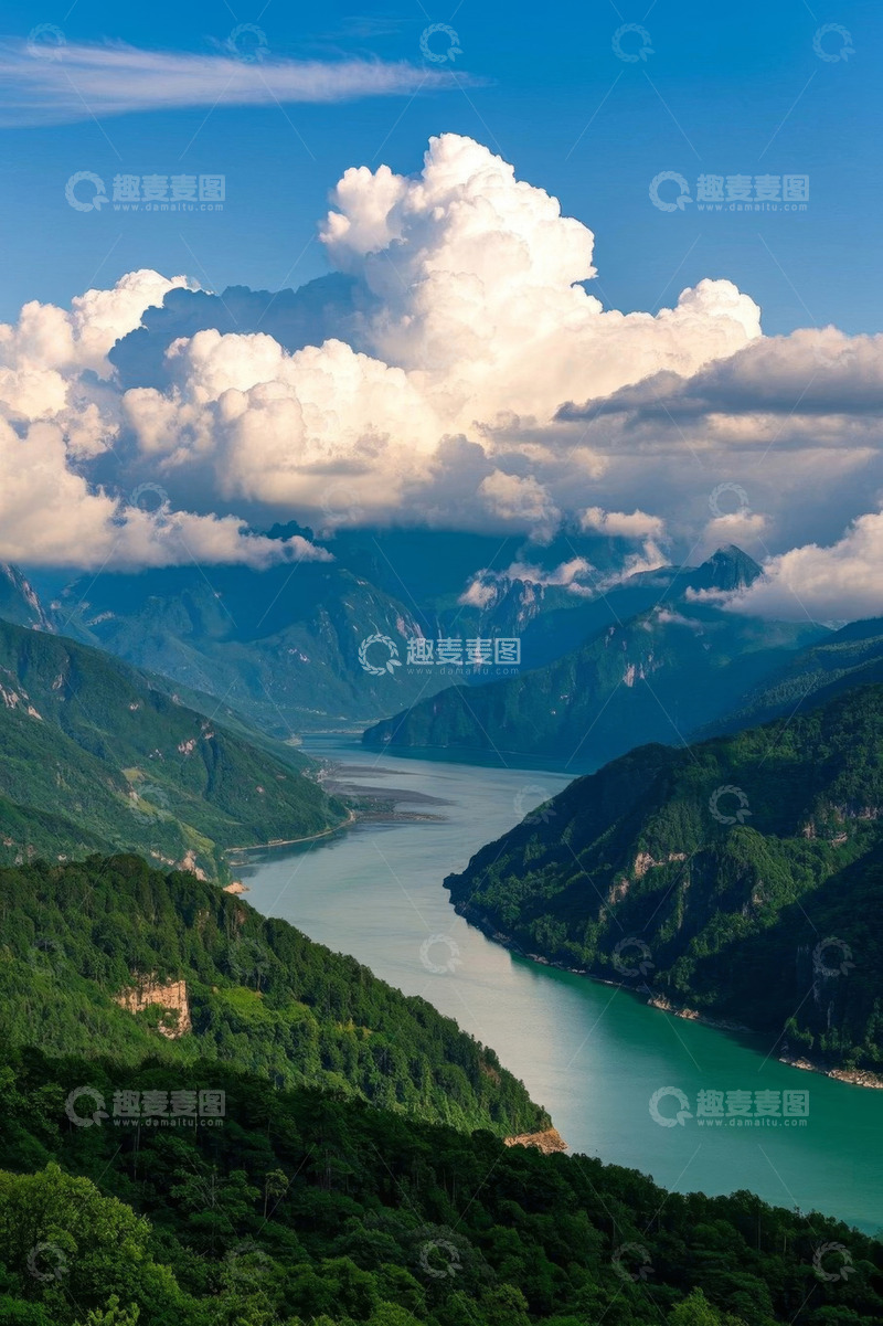 高清大图下载【趣麦麦图】山川河流自然风光全景