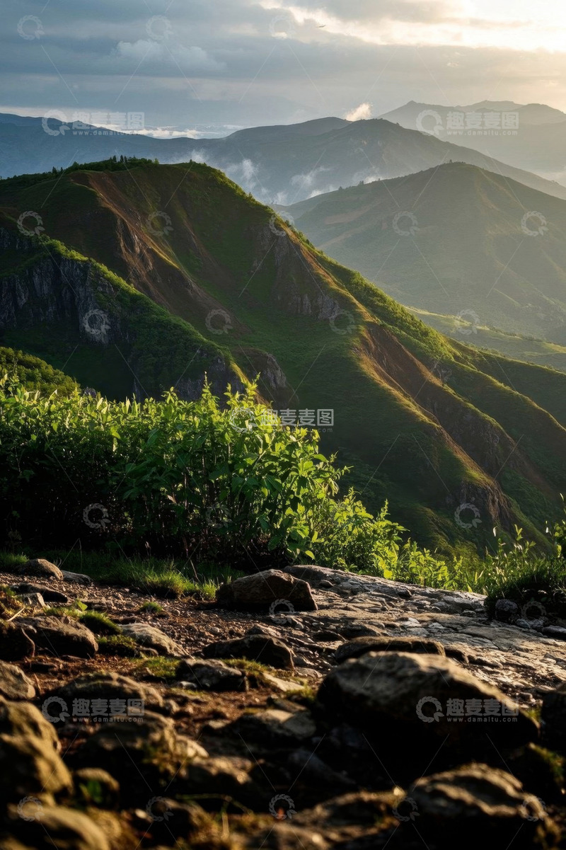 高清大图下载【趣麦麦图】山间自然风光全景