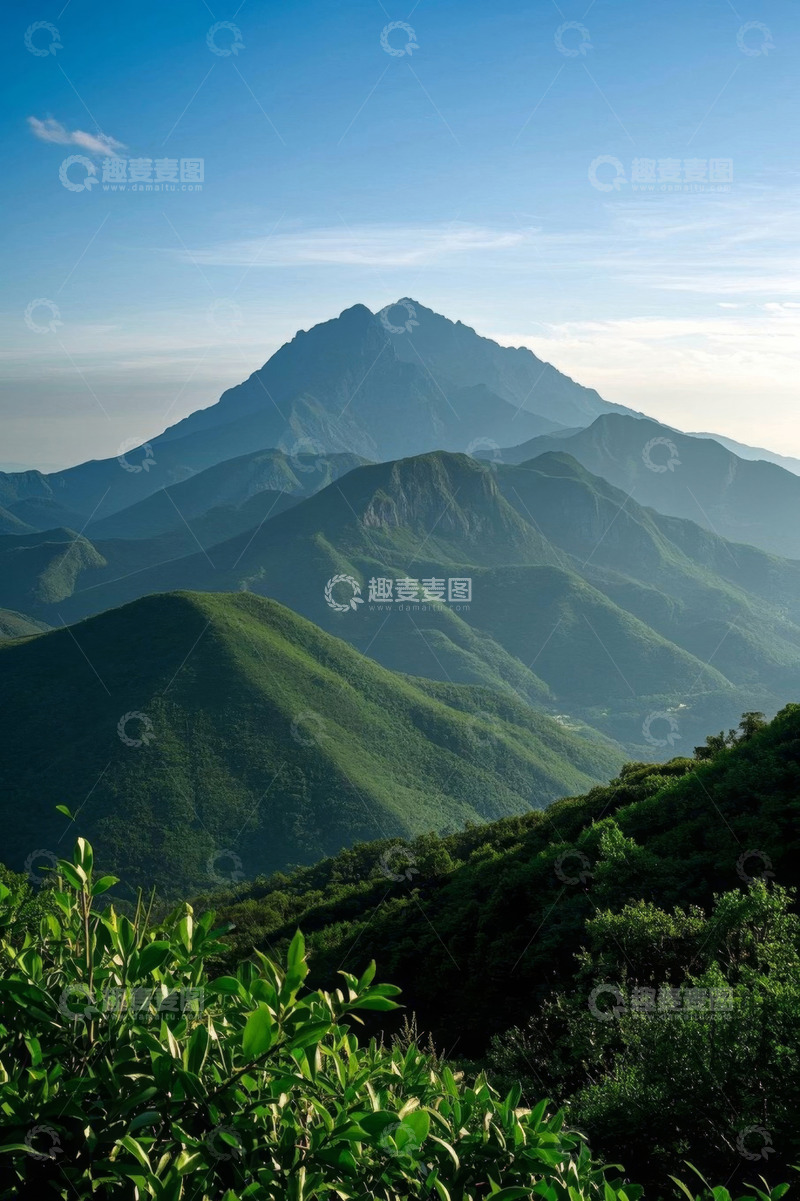 高清大图下载【趣麦麦图】青山连绵的自然风光